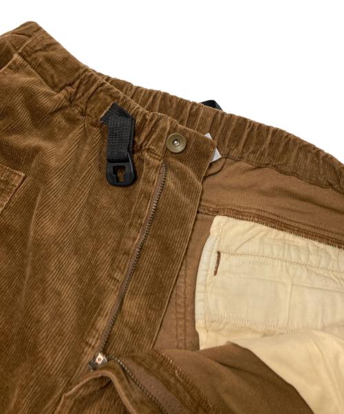 GRIP SWANY（グリップスワニー）GRIP SWANY (グリップスワニー) JOG 3D CORDUROY WIDE CAMP PANTS ブラウン サイズ:Mの古着・服飾アイテム