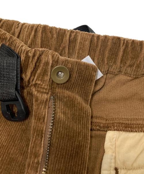 GRIP SWANY（グリップスワニー）GRIP SWANY (グリップスワニー) JOG 3D CORDUROY WIDE CAMP PANTS ブラウン サイズ:Mの古着・服飾アイテム