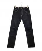 OFFWHITEオフホワイト）の古着「ブラックデニムパンツ」｜ブラック