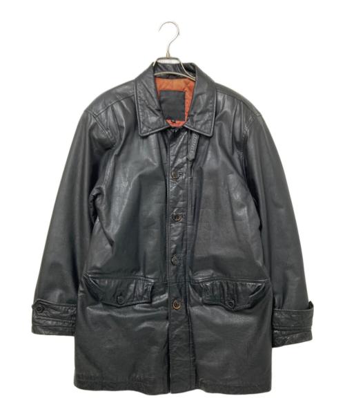 BROS PRODUCT（ブロスプロダクツ）BROS PRODUCT (ブロスプロダクツ) レザージャケット ブラック サイズ:Mの古着・服飾アイテム