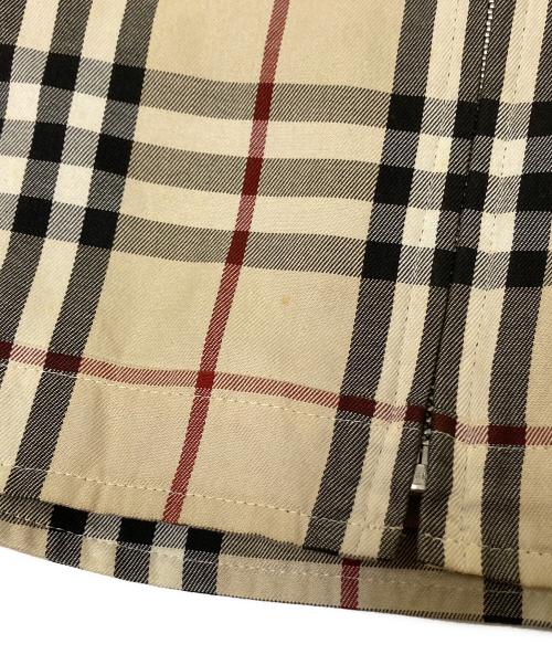 BURBERRY BLACK LABEL（バーバリーブラックレーベル）BURBERRY BLACK LABEL (バーバリーブラックレーベル) ノバチェック シングルライダースジャケット ベージュ サイズ:Lの古着・服飾アイテム