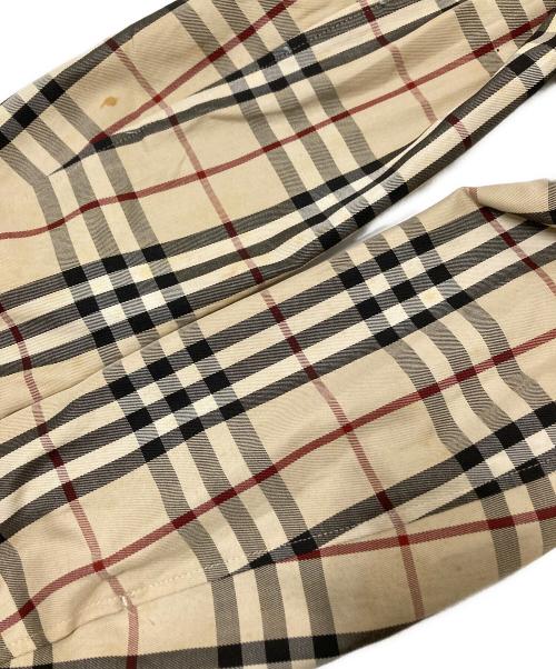 BURBERRY BLACK LABEL（バーバリーブラックレーベル）BURBERRY BLACK LABEL (バーバリーブラックレーベル) ノバチェック シングルライダースジャケット ベージュ サイズ:Lの古着・服飾アイテム