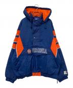 STARTERスターター）の古着「アノラックパーカー」｜ネイビー×オレンジ