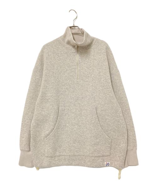 THE SHINZONE（ザ シンゾーン）THE SHINZONE (ザ シンゾーン) HALF ZIP SWEATSHIRT グレー サイズ:F0の古着・服飾アイテム