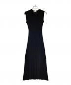 CINOHチノ）の古着「ノースリーブニットワンピース」｜ブラック