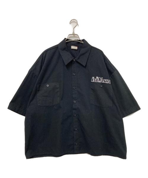 inuyasha（イヌヤシャ）inuyasha (イヌヤシャ) 00‘Sアニメプリントワークシャツ ブラック サイズ:XXLの古着・服飾アイテム