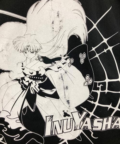 inuyasha（イヌヤシャ）inuyasha (イヌヤシャ) 00‘Sアニメプリントワークシャツ ブラック サイズ:XXLの古着・服飾アイテム
