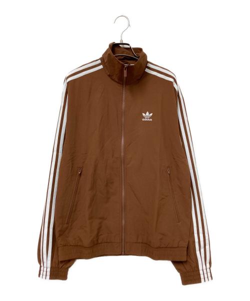 adidas（アディダス）adidas (アディダス) ウーブン ファイヤーバード トラックトップ ブラウン サイズ:Sの古着・服飾アイテム