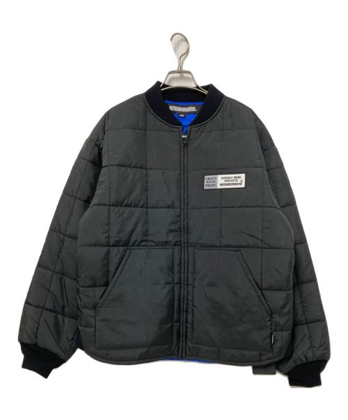 NEIGHBORHOOD（ネイバーフッド）NEIGHBORHOOD (ネイバーフッド) REVERSIBLE PADDED JACKET ブラック×ブルー サイズ:Lの古着・服飾アイテム