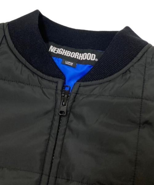 NEIGHBORHOOD（ネイバーフッド）NEIGHBORHOOD (ネイバーフッド) REVERSIBLE PADDED JACKET ブラック×ブルー サイズ:Lの古着・服飾アイテム