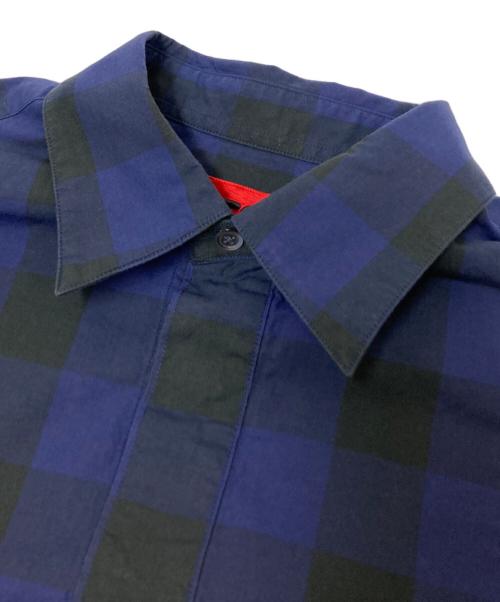 5525gallery（ゴーゴーニーゴーギャラリー）5525gallery (ゴーゴーニーゴーギャラリー) チェックシャツ ブルー サイズ:Sの古着・服飾アイテム