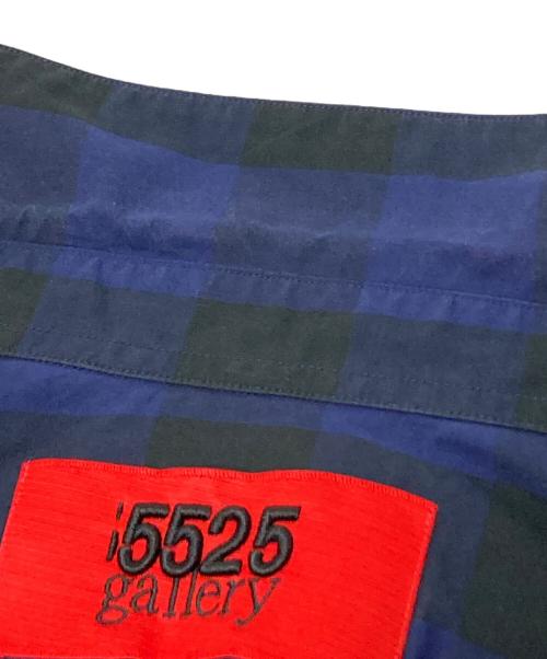 5525gallery（ゴーゴーニーゴーギャラリー）5525gallery (ゴーゴーニーゴーギャラリー) チェックシャツ ブルー サイズ:Sの古着・服飾アイテム