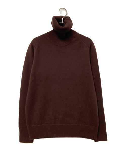 Junhashimoto（ジュンハシモト）Junhashimoto (ジュンハシモト) 7GG TURTLE NECK KNIT ブラウン サイズ:2の古着・服飾アイテム