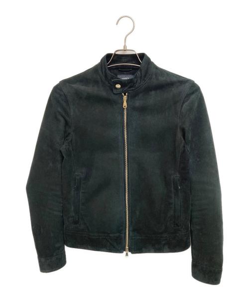 EMMETI（エンメティ）EMMETI (エンメティ) スウェードジャケット ブラック サイズ:42の古着・服飾アイテム