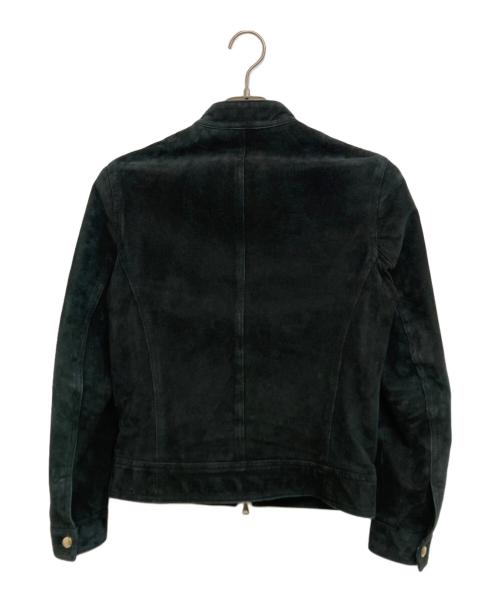 EMMETI（エンメティ）EMMETI (エンメティ) スウェードジャケット ブラック サイズ:42の古着・服飾アイテム