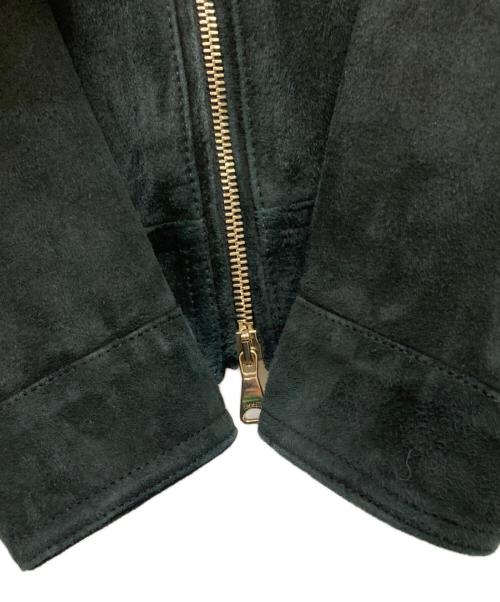 EMMETI（エンメティ）EMMETI (エンメティ) スウェードジャケット ブラック サイズ:42の古着・服飾アイテム