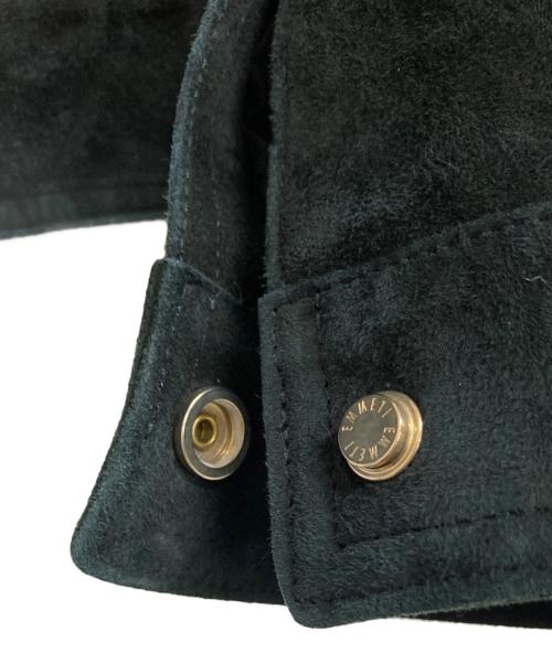 EMMETI（エンメティ）EMMETI (エンメティ) スウェードジャケット ブラック サイズ:42の古着・服飾アイテム