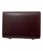 M+  millefoglieエムピウ ミッレフォッリエ）の古着「2つ折りレザーウォレット」｜ボルドー