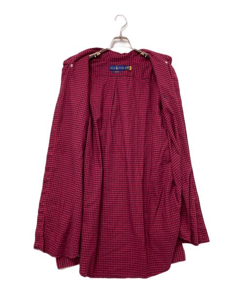 RALPH LAUREN（ラルフローレン）RALPH LAUREN (ラルフローレン) チェックBDシャツ レッド×ブラック サイズ:XLの古着・服飾アイテム