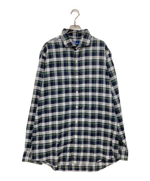POLO RALPH LAUREN（ポロ・ラルフローレン）POLO RALPH LAUREN (ポロ・ラルフローレン) チェックシャツ グリーン×ホワイト サイズ:XLの古着・服飾アイテム