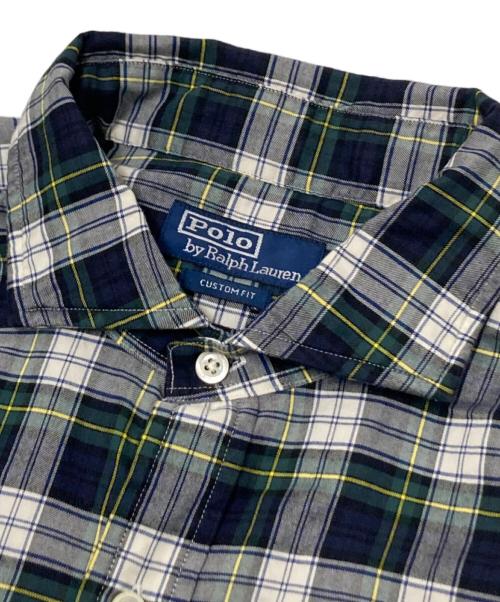 POLO RALPH LAUREN（ポロ・ラルフローレン）POLO RALPH LAUREN (ポロ・ラルフローレン) チェックシャツ グリーン×ホワイト サイズ:XLの古着・服飾アイテム