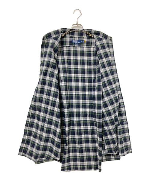 POLO RALPH LAUREN（ポロ・ラルフローレン）POLO RALPH LAUREN (ポロ・ラルフローレン) チェックシャツ グリーン×ホワイト サイズ:XLの古着・服飾アイテム