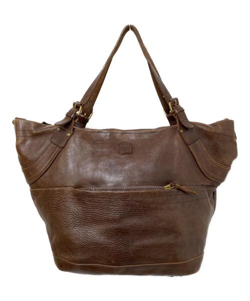 Barbe-Bleue（バルブ・ブルー）Barbe-Bleue (バルブ・ブルー) レザートートバッグ ブラウン サイズ:下記参照の古着・服飾アイテム