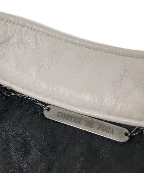 GOSTAR DE FUGA（ゴスタール ジ フーガ）GOSTAR DE FUGA (ゴスタール ジ フーガ) ノーカラーカウハイドライダースジャケット ホワイト サイズ:44の古着・服飾アイテム