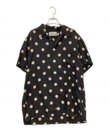 WACKO MARIA（ワコマリア）の古着「DOTS OPEN COLLAR SHIRT」｜ブラック