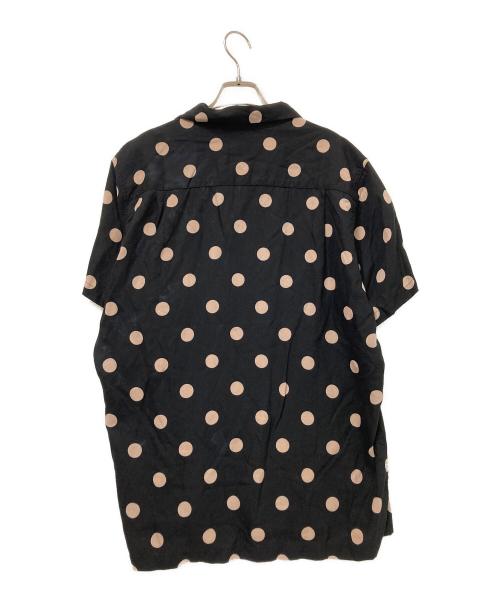 WACKO MARIA（ワコマリア）WACKO MARIA (ワコマリア) DOTS OPEN COLLAR SHIRT ブラック サイズ:Lの古着・服飾アイテム
