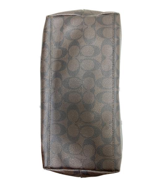 COACH（コーチ）COACH (コーチ) シグネチャートートバッグ ブラック×ブラウン サイズ:下記参照の古着・服飾アイテム
