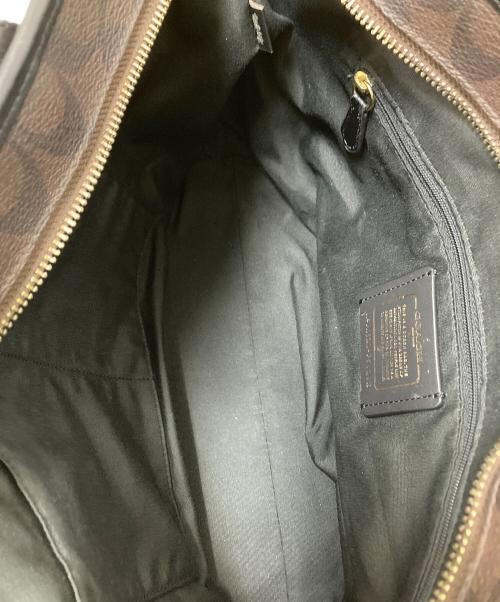 COACH（コーチ）COACH (コーチ) シグネチャートートバッグ ブラック×ブラウン サイズ:下記参照の古着・服飾アイテム