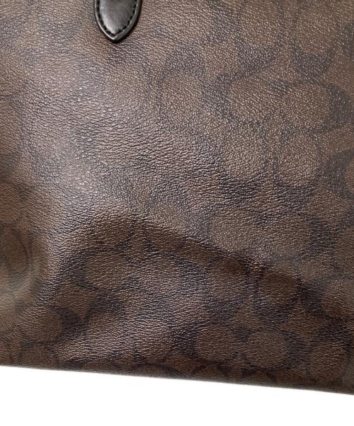 COACH（コーチ）COACH (コーチ) シグネチャートートバッグ ブラック×ブラウン サイズ:下記参照の古着・服飾アイテム