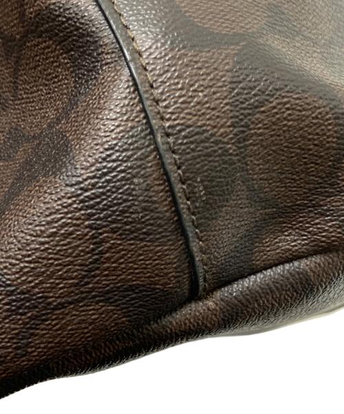 COACH（コーチ）COACH (コーチ) シグネチャートートバッグ ブラック×ブラウン サイズ:下記参照の古着・服飾アイテム