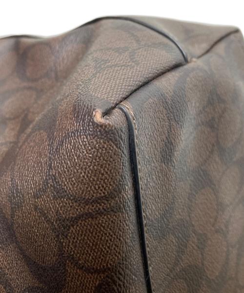 COACH（コーチ）COACH (コーチ) シグネチャートートバッグ ブラック×ブラウン サイズ:下記参照の古着・服飾アイテム