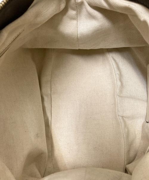 GUCCI（グッチ）GUCCI (グッチ) GGロゴレザーハンドバッグ ブラウン サイズ:下記参照の古着・服飾アイテム