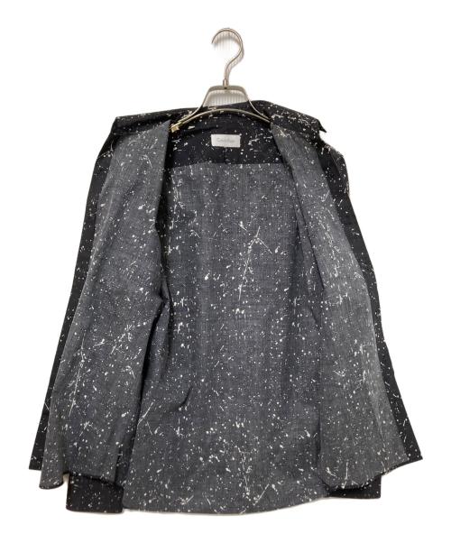 Calvin Klein（カルバンクライン）Calvin Klein (カルバンクライン) ペイント柄シャツ ブラック サイズ:Mの古着・服飾アイテム