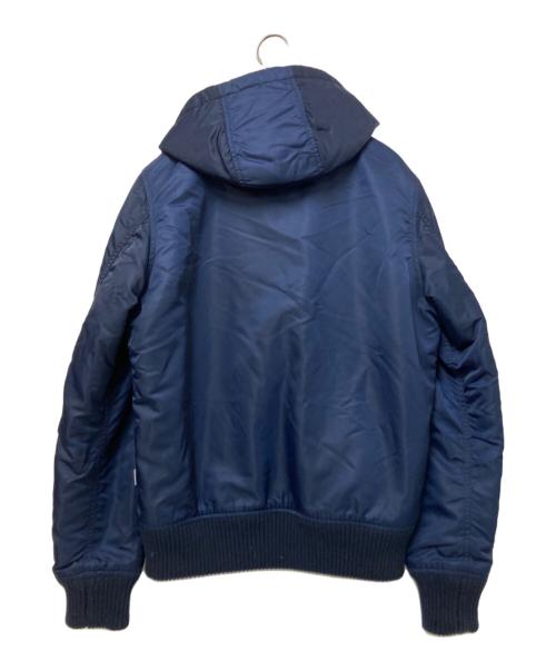 ALPHA（アルファ）ALPHA (アルファ) フーデット リブジャケット ネイビー サイズ:Mの古着・服飾アイテム