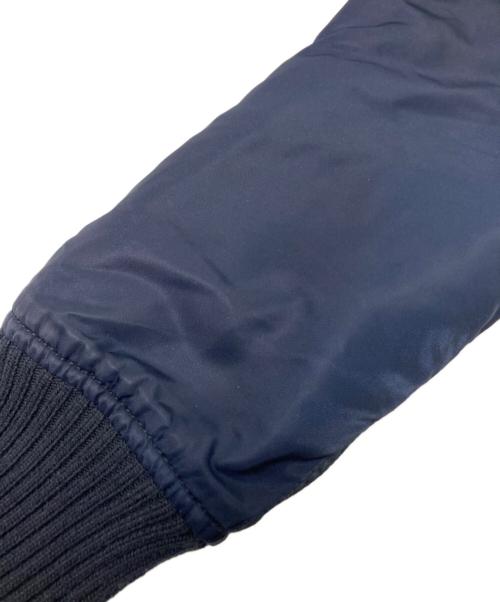 ALPHA（アルファ）ALPHA (アルファ) フーデット リブジャケット ネイビー サイズ:Mの古着・服飾アイテム