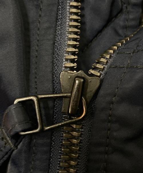 ALPHA（アルファ）ALPHA (アルファ) フーデット リブジャケット ネイビー サイズ:Mの古着・服飾アイテム