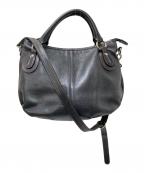 SOMESソメス）の古着「2WAYレザーショルダーバッグ」｜ブラック