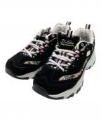 SKECHERSスケッチャーズ）の古着「ローカットスニーカー」｜ブラック×ホワイト