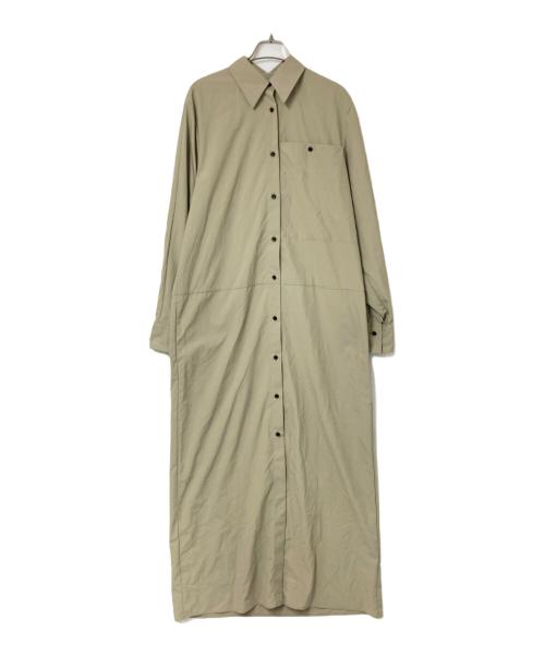 ORDINARY JOY（オーディナリー ジョイ）ORDINARY JOY (オーディナリー ジョイ) Rain Shirts Dress ベージュ サイズ:F 未使用品の古着・服飾アイテム