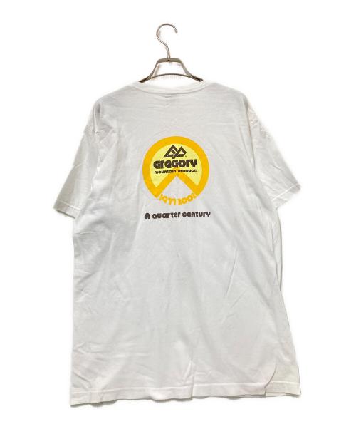 GREGORY（グレゴリー）GREGORY (グレゴリー) プリントTシャツ ホワイト×イエロー サイズ:Mの古着・服飾アイテム
