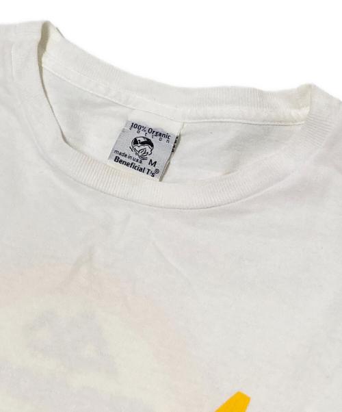 GREGORY（グレゴリー）GREGORY (グレゴリー) プリントTシャツ ホワイト×イエロー サイズ:Mの古着・服飾アイテム