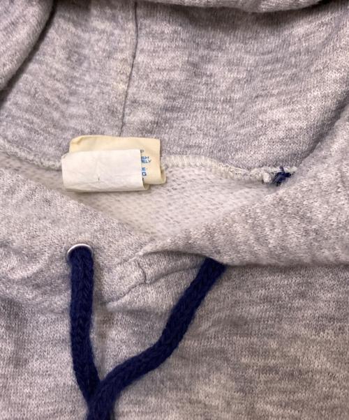 adidas（アディダス）adidas (アディダス) 80‘Sフロッッキープリントラグランパーカー グレー×ネイビー サイズ:Mの古着・服飾アイテム