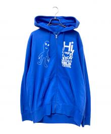 Canyon clothing（キャニオン・クロージング）の古着「プリントジップパーカー」｜ブルー