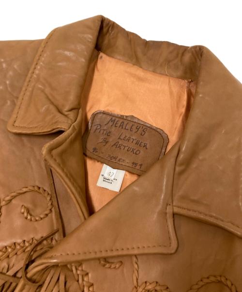 PITIC LEATHER × ARTURO（ピティック レザー×アルトゥーロ）PITIC LEATHER × ARTURO (ピティック レザー×アルトゥーロ) ウエスタンレザージャケット ブラウン サイズ:42の古着・服飾アイテム