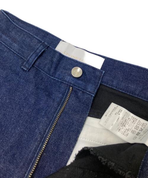 LIVINGTONE（リヴィントーン）LIVINGTONE (リヴィントーン) パッチワークデニムパンツ インディゴ×ブラック サイズ:34の古着・服飾アイテム