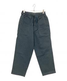 DESCENDANT（ディセンダント）の古着「SHORE STRIPE BEACH TROUSERS」｜ブラック